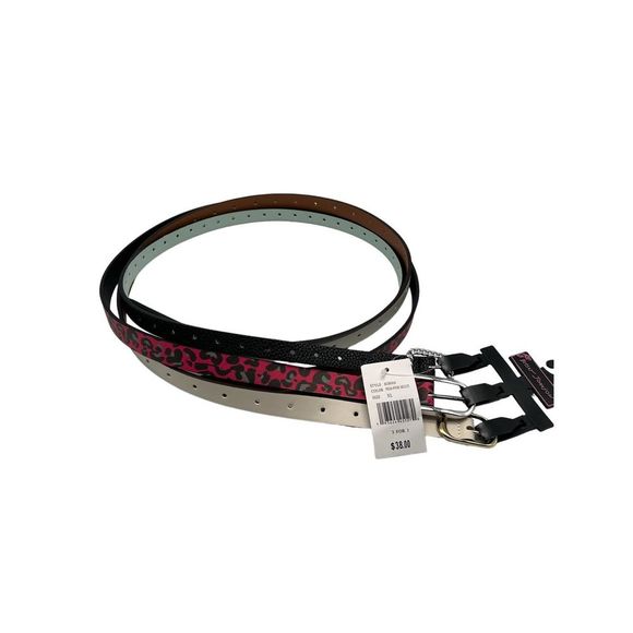 Betsey Johnson Belt Set of 3 - Picture 1 of 2